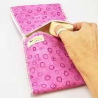 Portajabón sólido impermeable «Burbujas rosa»